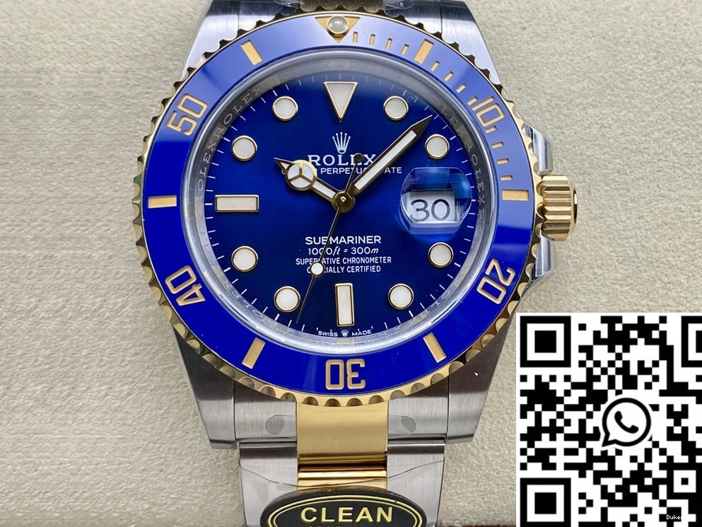 M126613LB-0002 Rolex 41MM Factory Clean Yellow Gold Submariner 0322